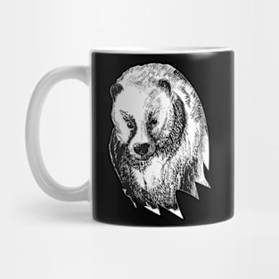 European badger portrait - nature inspired art and designs Mug